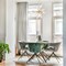 Designers Fountain Star Dust 60 Watt 8-Light Brushed Gold Mid-Century Modern Pendant Light with Natural Marble Accents D304C-15P-BG - alternate 2
